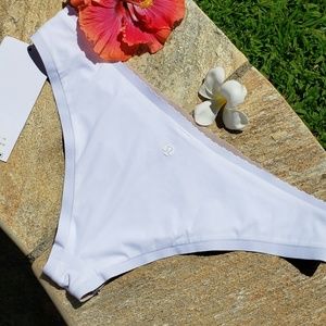 Will The Wave Lululemon Bikini Bottom WHITE SZ 8 ♡